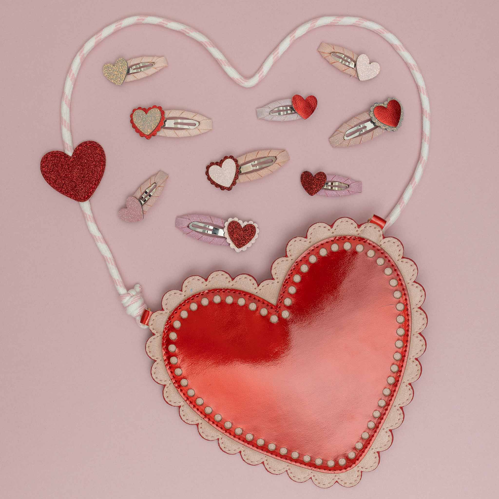 Legami Lot De 6 Clips Pour Fermer Les Paquets Thème Heart - 4,5 X 4 Cm