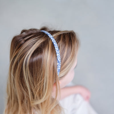 Blue ditsy print floral Alice band
