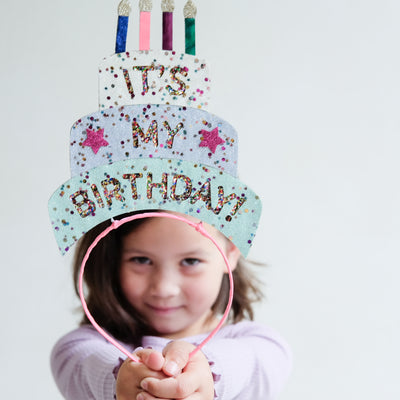 Birthday cake headdress