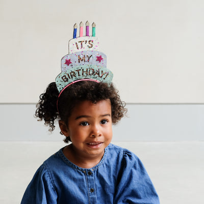 Birthday cake headdress