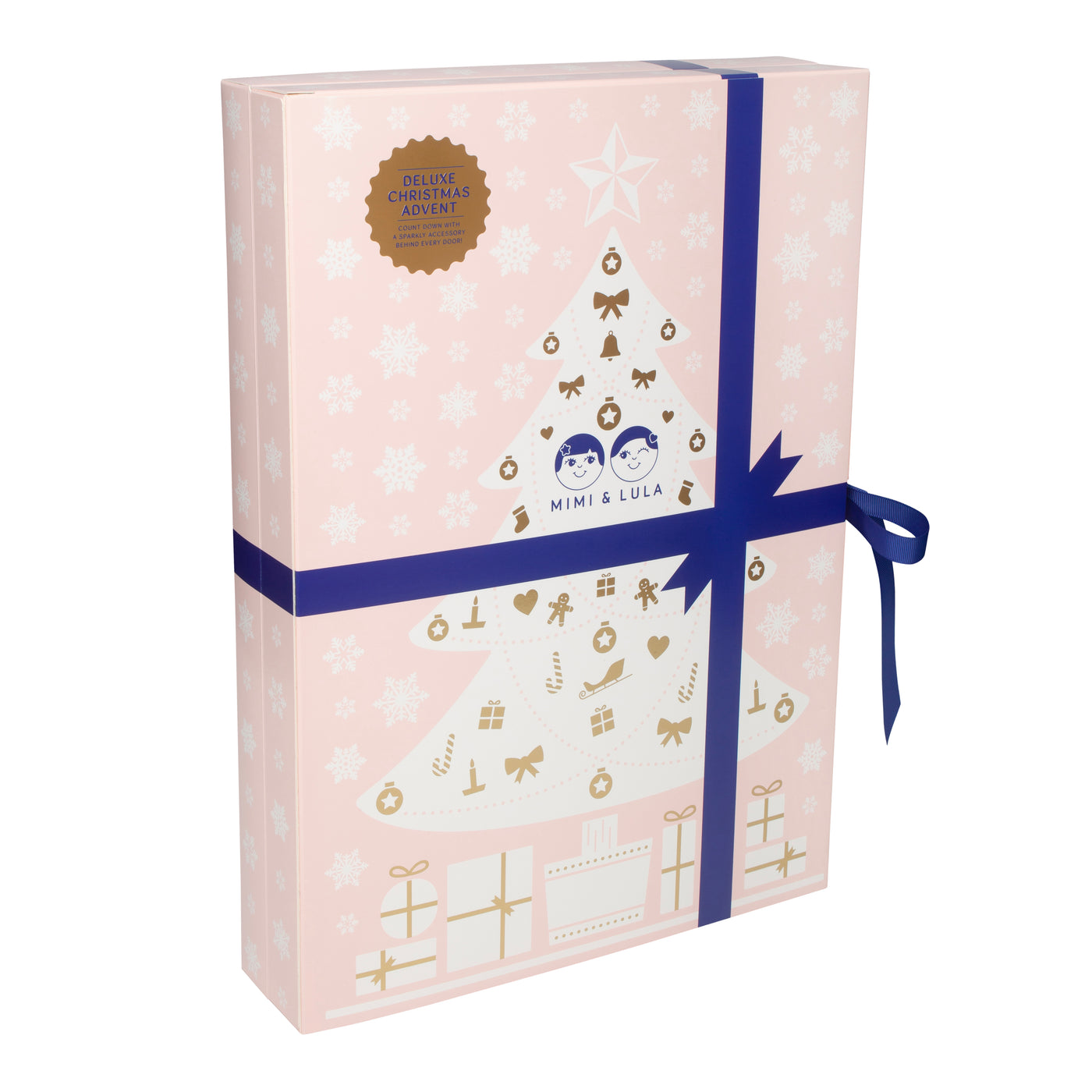 Bumper size Pretty pink advent calendar filled with a beautiful selection of children's accessories