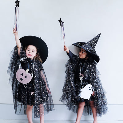 Ruffle aurora witch cape