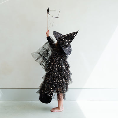 Ruffle aurora witch cape