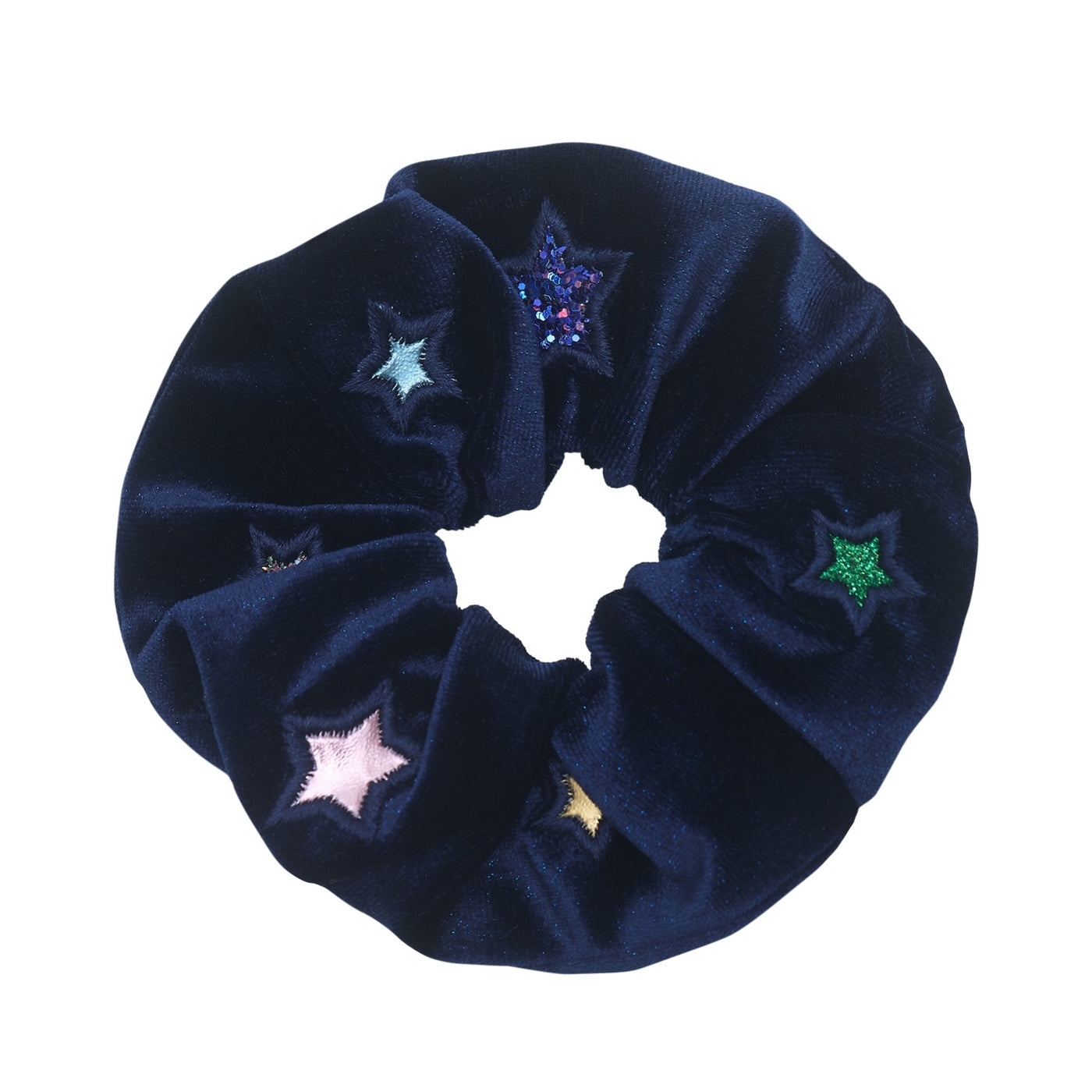 Constellation velvet scrunchie
