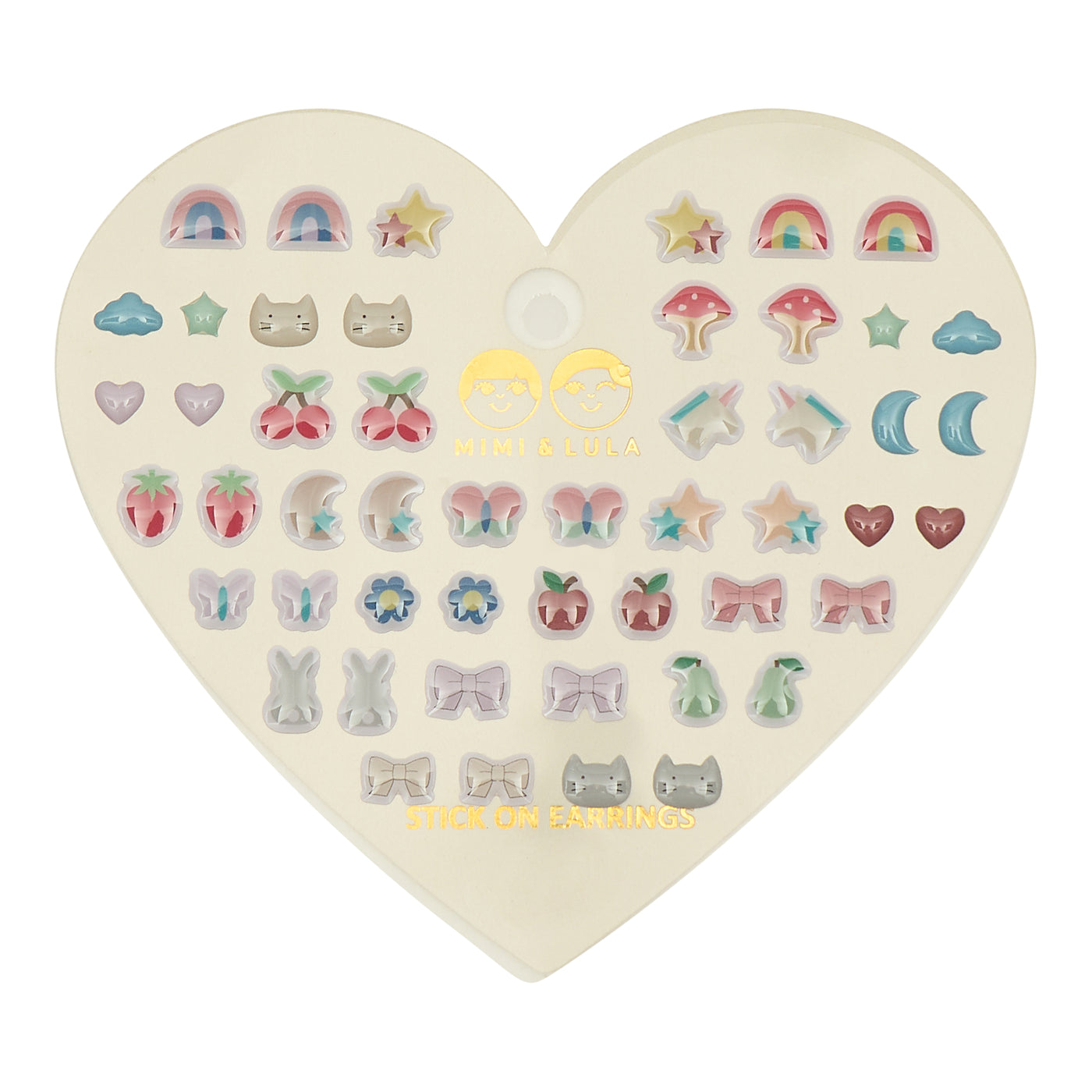 Mixed novelty stick on earrings