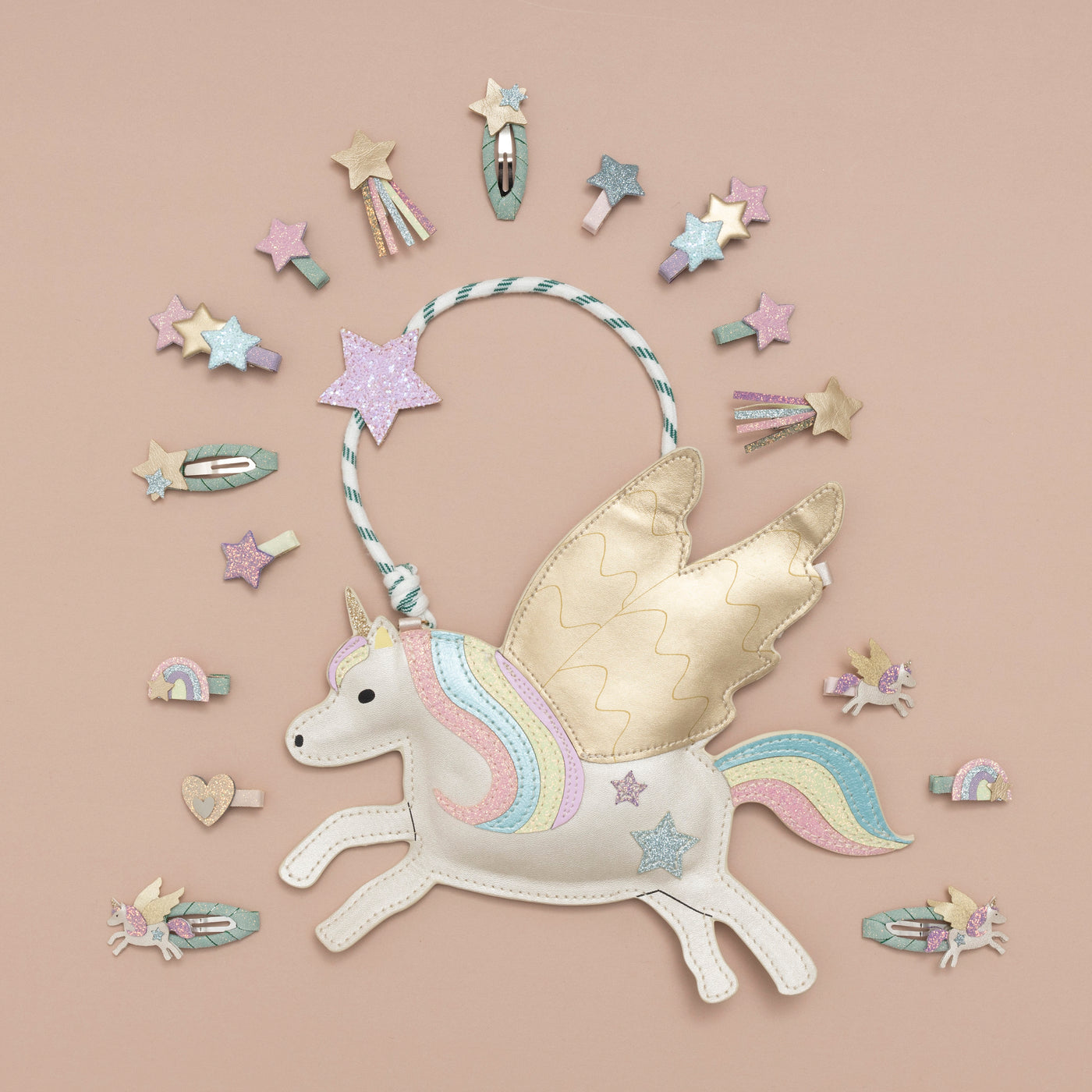 Flying unicorn mini clips