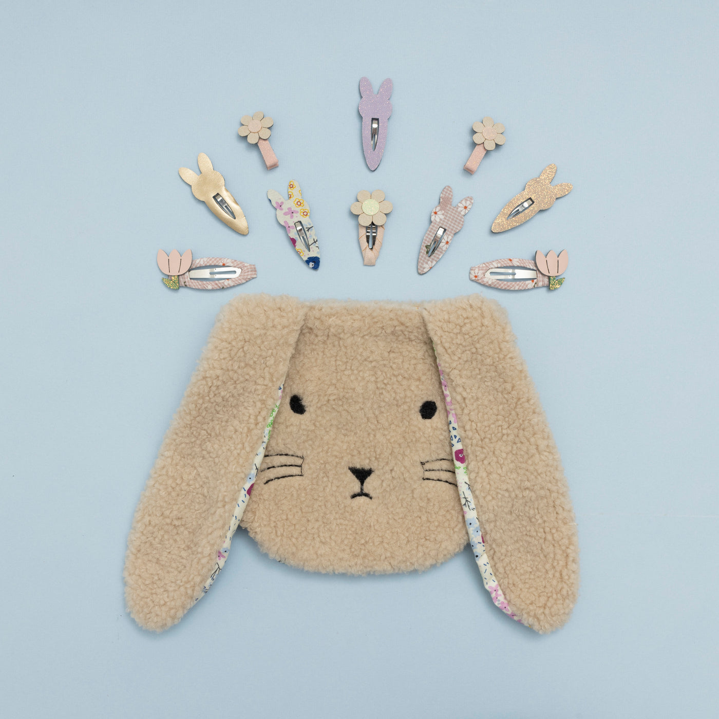 Fluffy bunny face bag