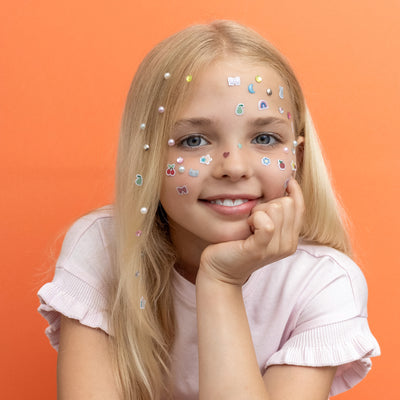 Sparkle and shine with our brand new gem and pearl stick on earrings! Perfect for parties