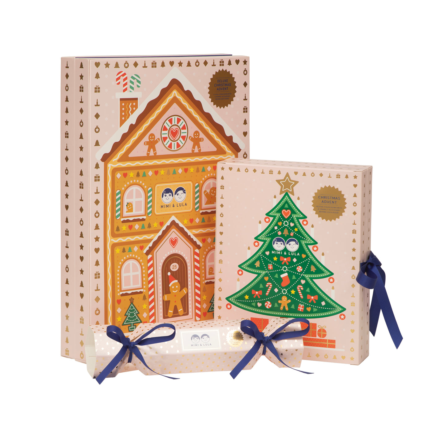 Christmas gifting advent calendar and cracker set 