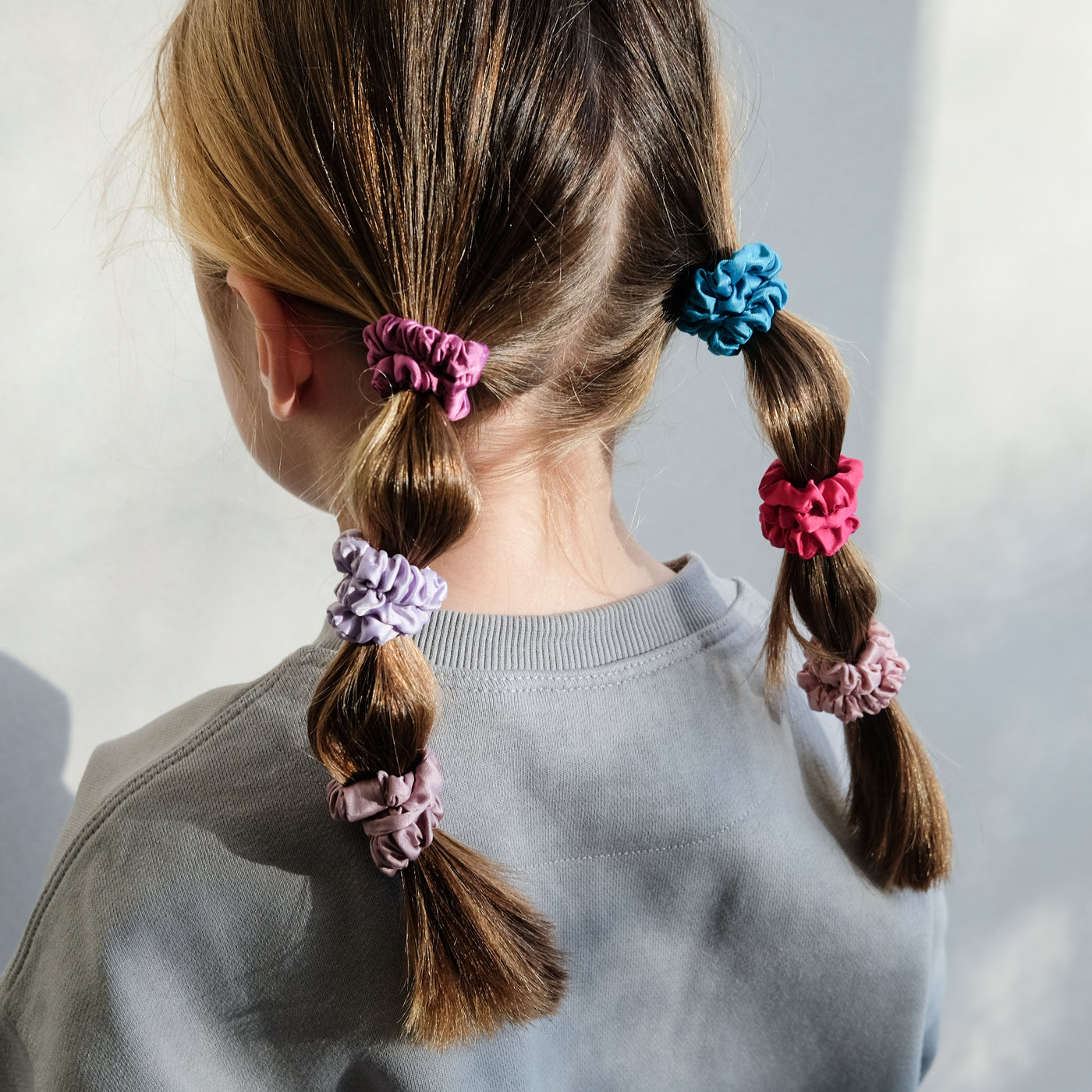 Satin mini scrunchies