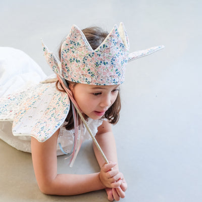 girl wearing flower crown