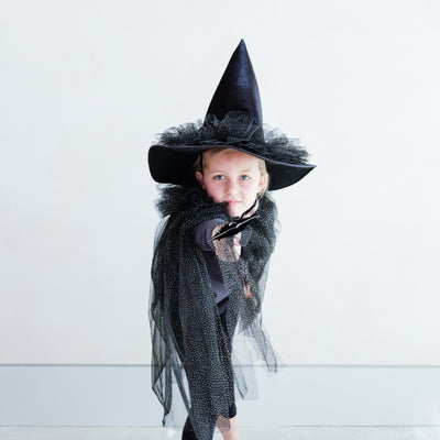 Esmerelda witch ruffle hat