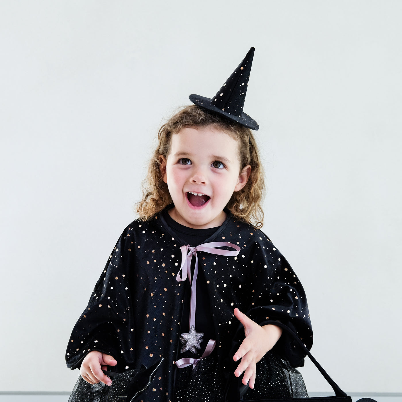 Raven starry velvet witch cape