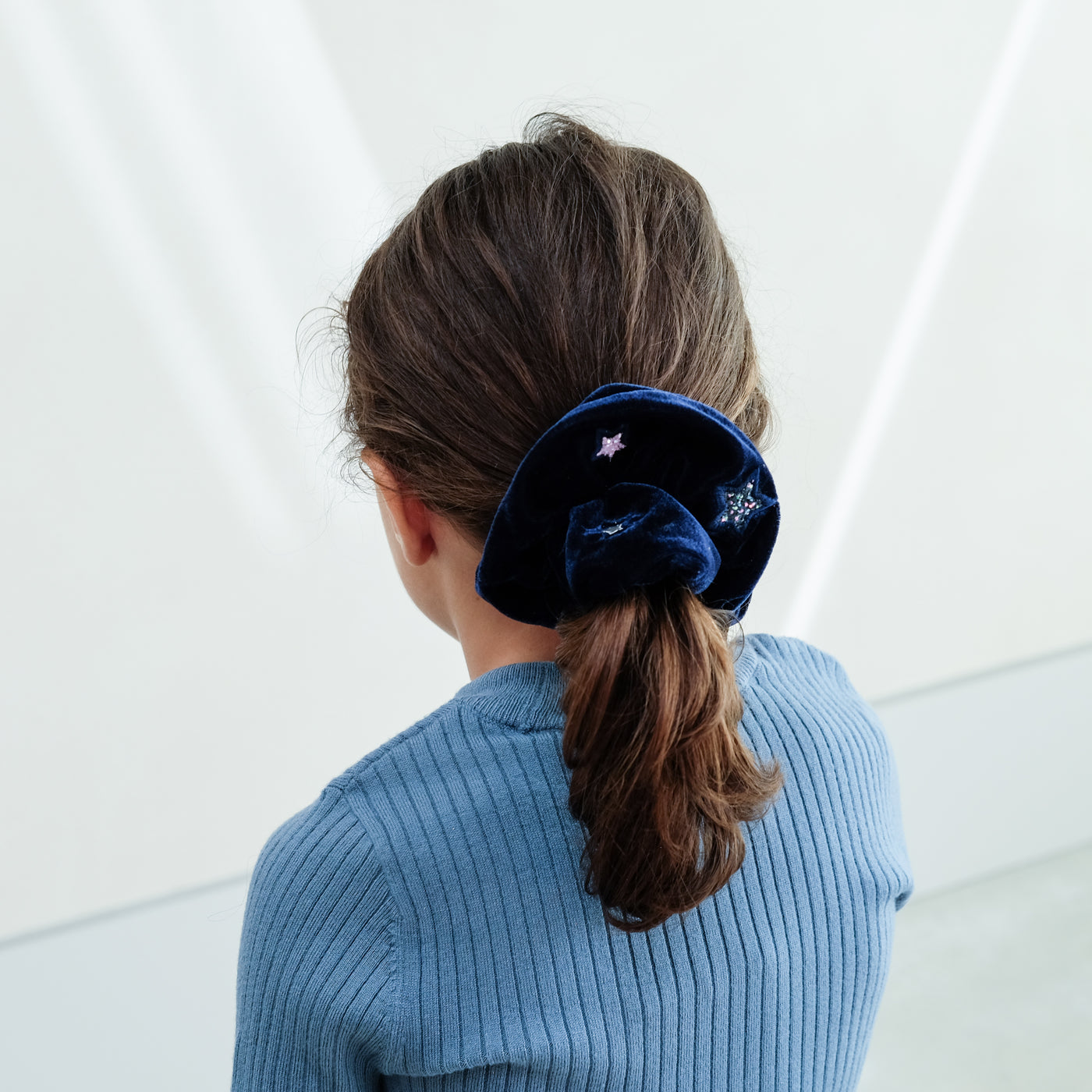 Velvet star scrunchie