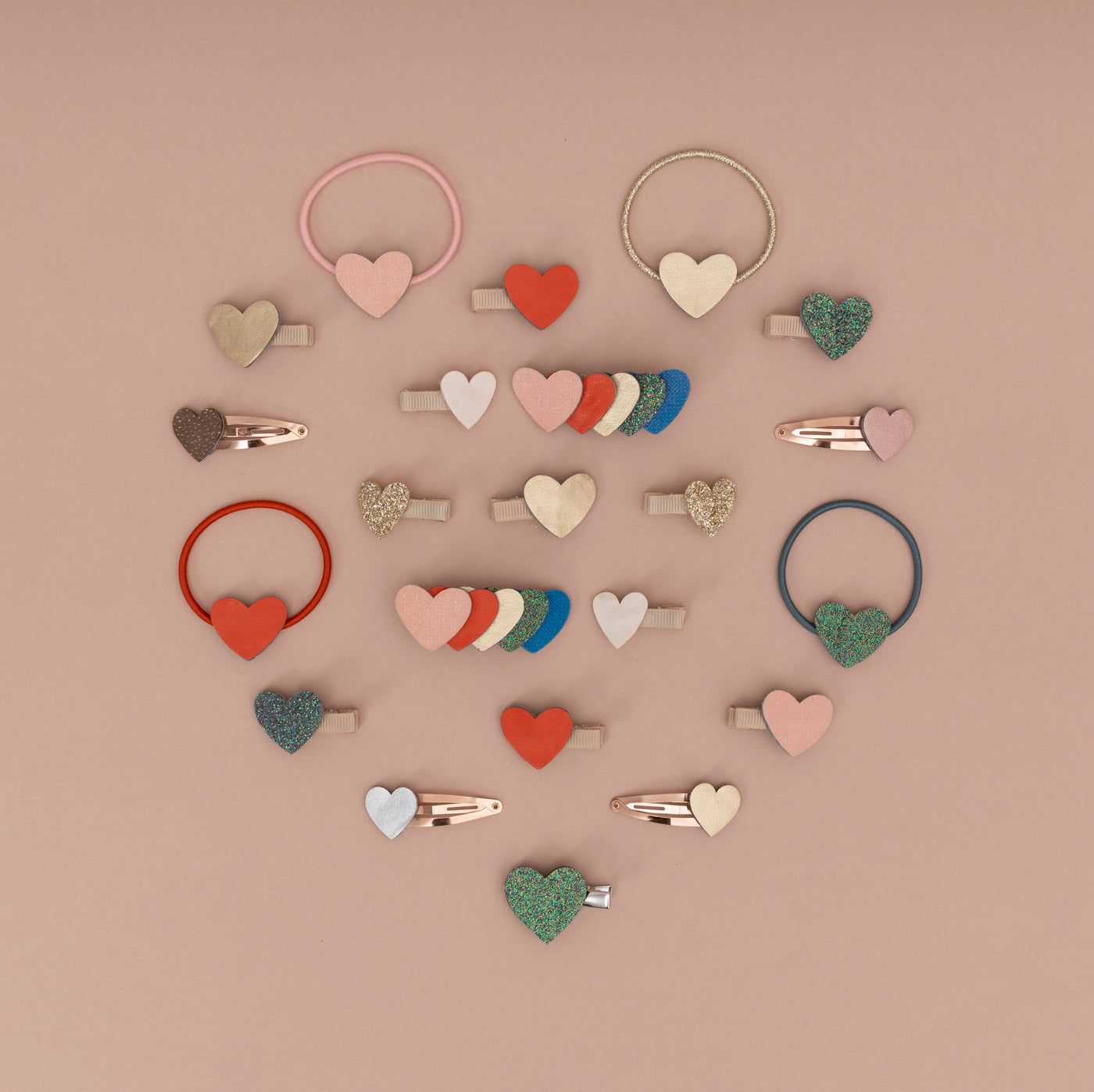 Retro heart ponies