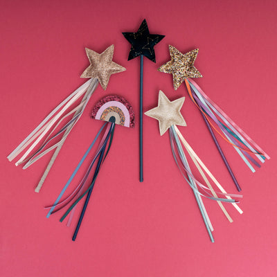 Celestial ribbon wand