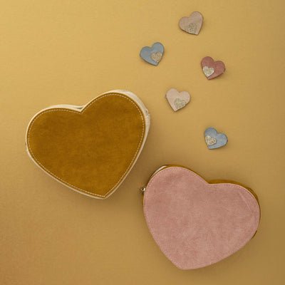 Butterscotch heart clips