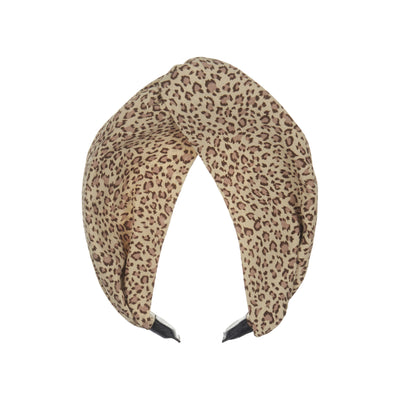 Leopard extra wide alice band