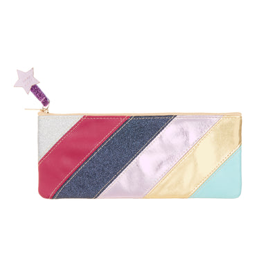 Rainbow stripe pencil case