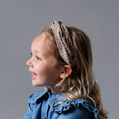 Leopard extra wide alice band