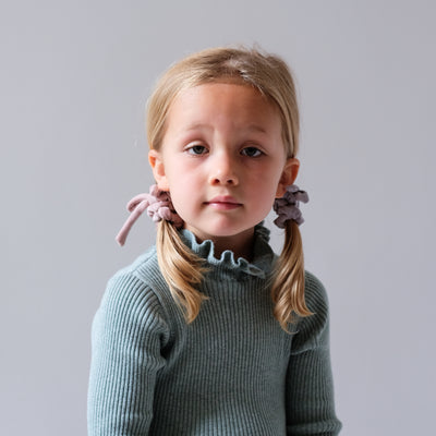 Velvet bow mini scrunchies